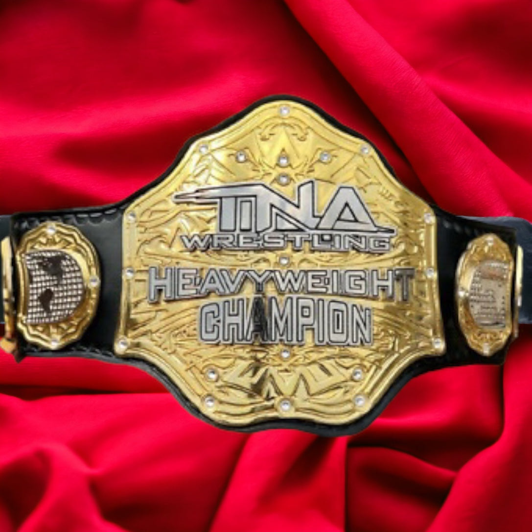 TNA Wildcat World Heavweight Championship Hand Crafted Real Leather Strap