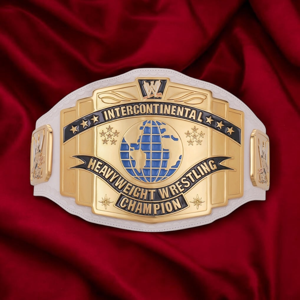 WWE Scratch Logo Intercontinental Championship Hand Crafted Real Leather Strap