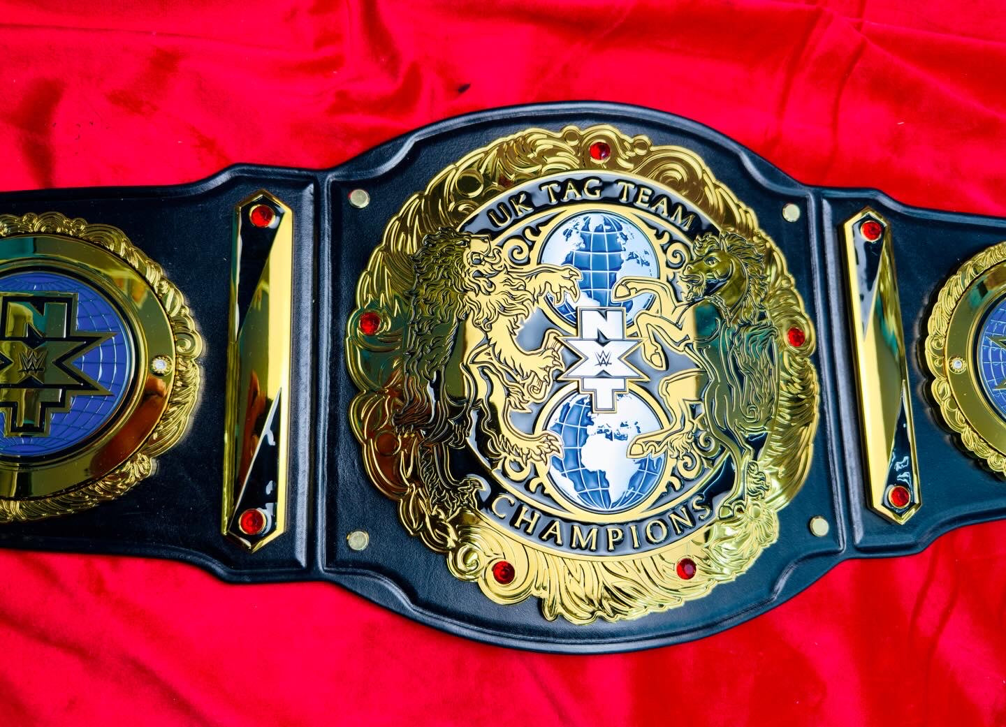 WWE NXT UK Tag Team Replica Championship Hand Crafted Real Leather Strap