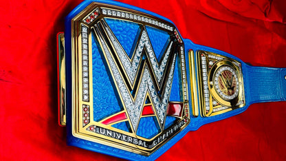 WWE Universal Replica Championship (BLUE) Hand Crafted Real Leather Strap
