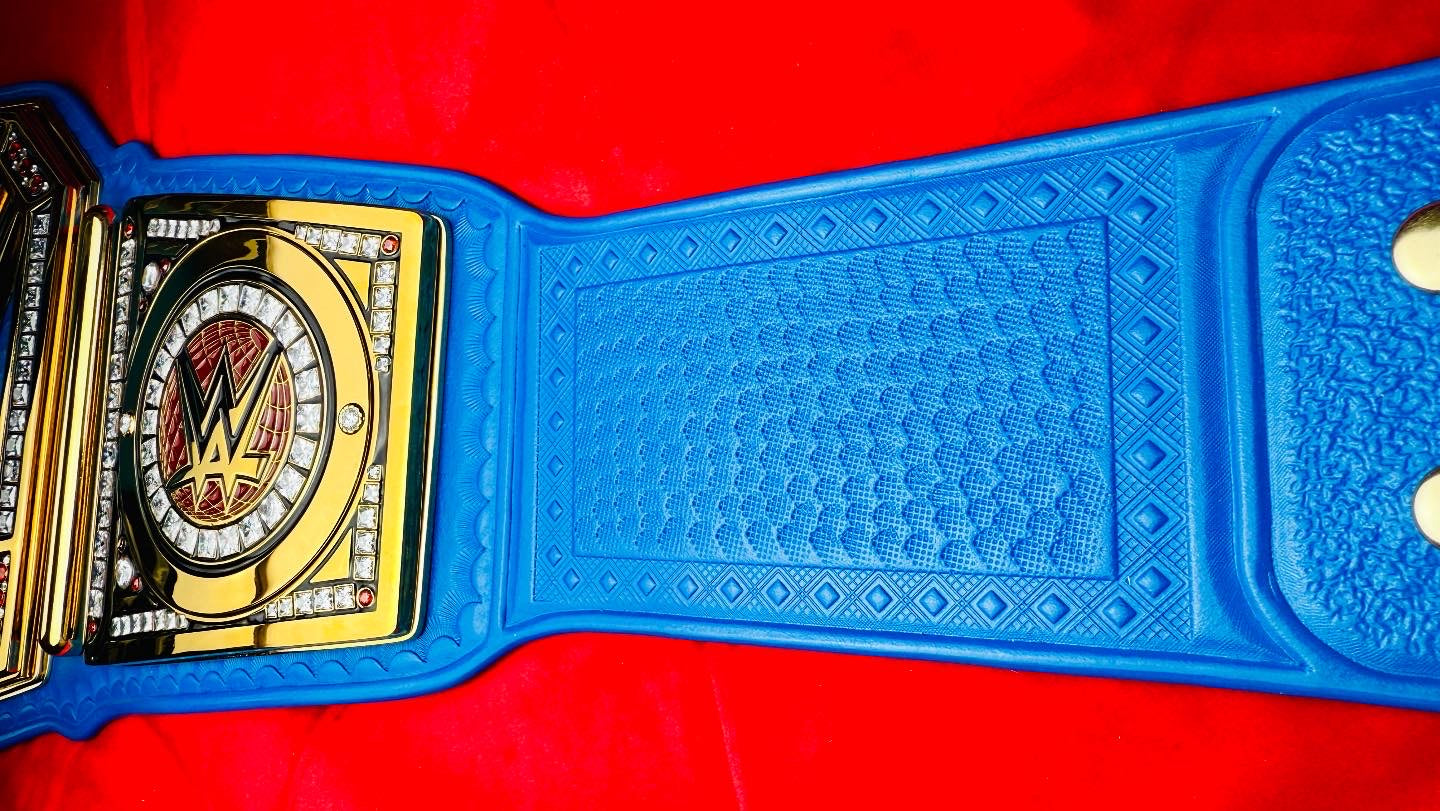 WWE Universal Replica Championship (BLUE) Hand Crafted Real Leather Strap