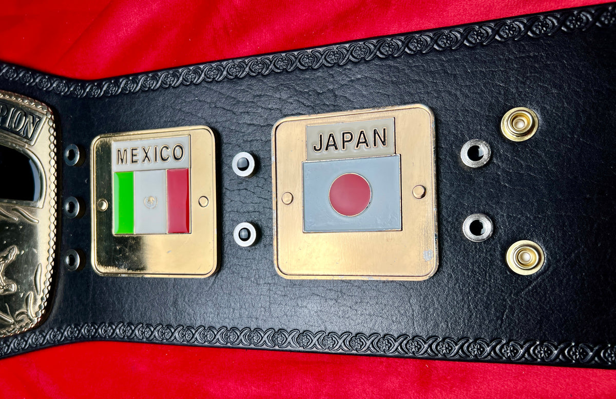 Fandu NWA Domed Globe Replica Championship Hand Crafted Real Leather Strap