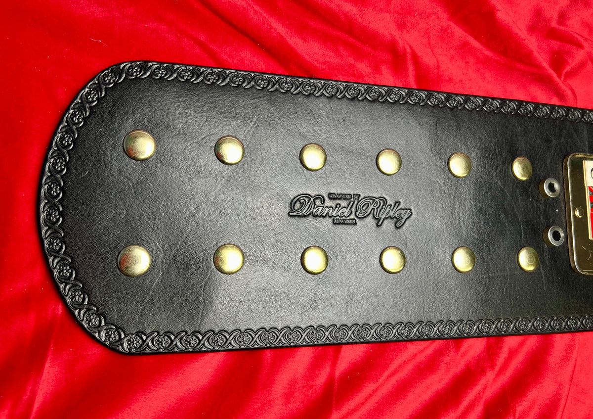 Fandu NWA Domed Globe Replica Championship Hand Crafted Real Leather Strap