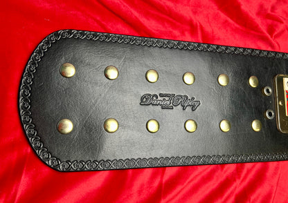 Fandu NWA Domed Globe Replica Championship Hand Crafted Real Leather Strap