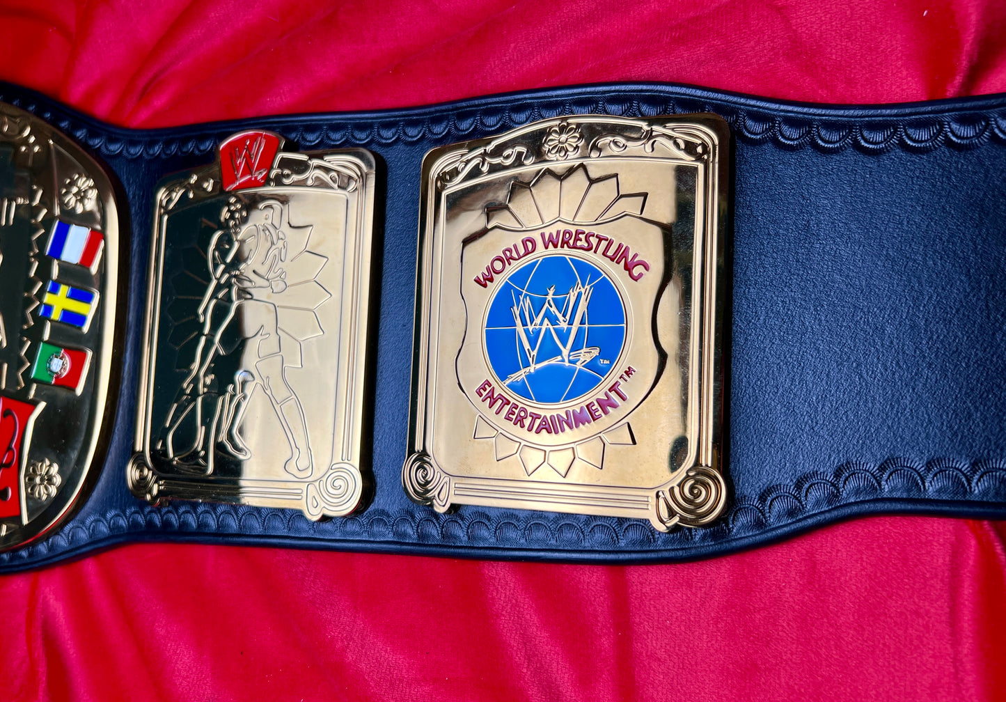 WWE European Replica Championship Hand Crafted Real Leather Strap