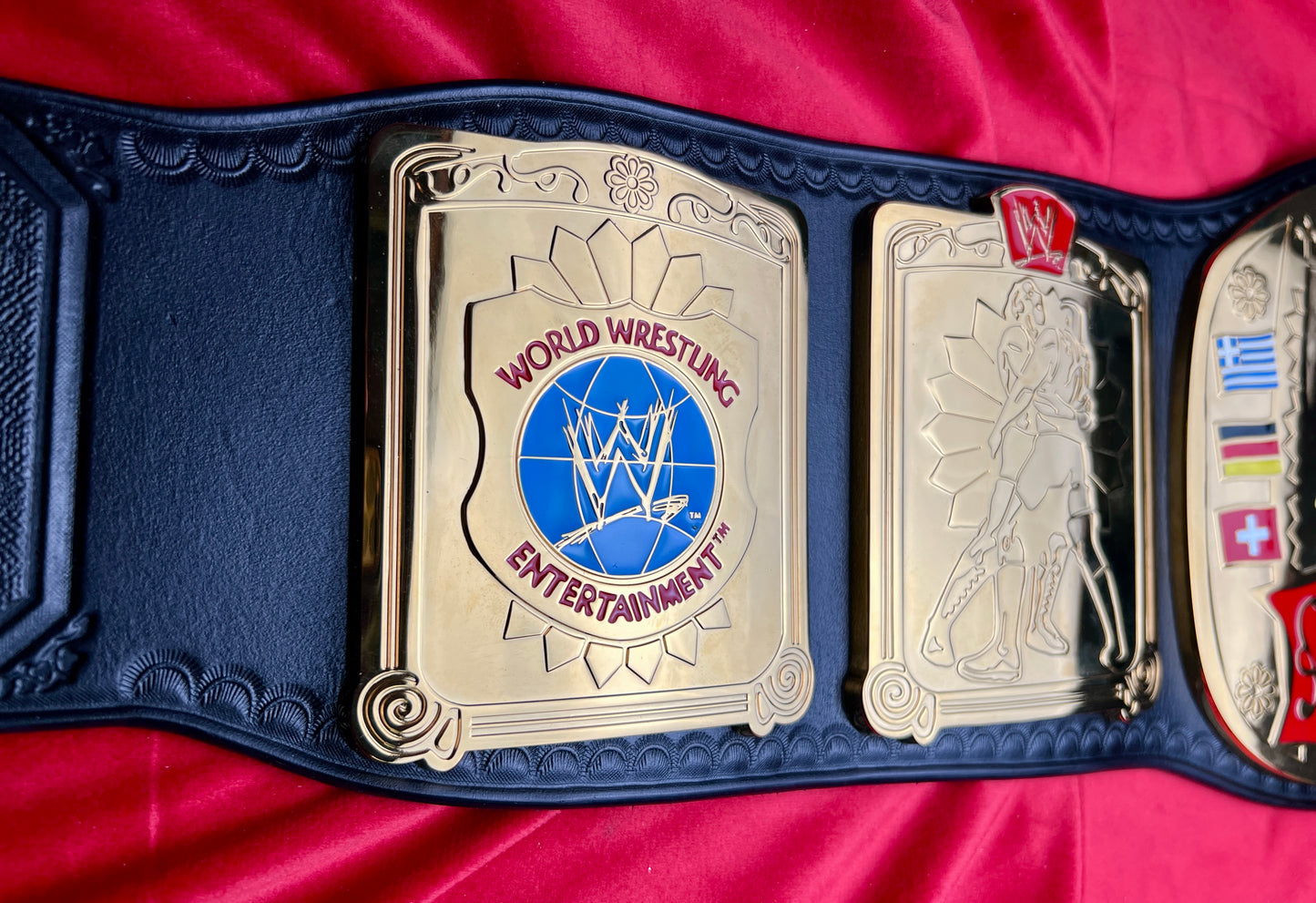 WWE European Replica Championship Hand Crafted Real Leather Strap