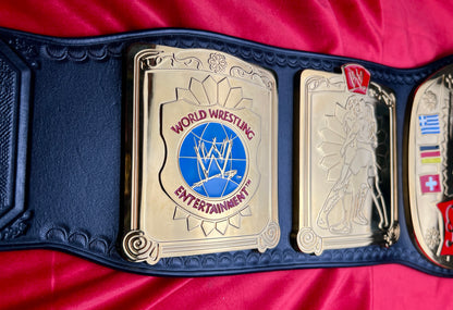 WWE European Replica Championship Hand Crafted Real Leather Strap