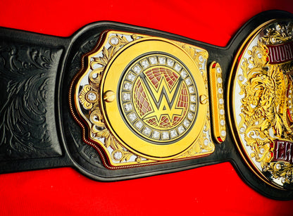 WWE Raw Tag Team Replica Championship Hand Crafted Real Leather Strap