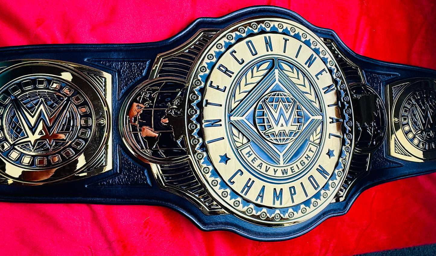 WWE Intercontinental V1/V2 Replica Championship Hand Crafted Real Leather Strap