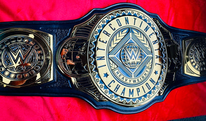 WWE Intercontinental V1/V2 Replica Championship Hand Crafted Real Leather Strap