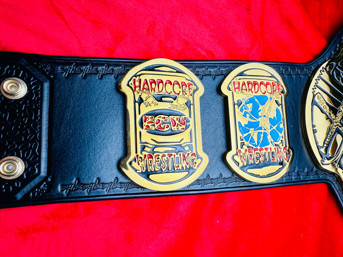 ECW World Replica Championship Hand Crafted Real Leather Strap