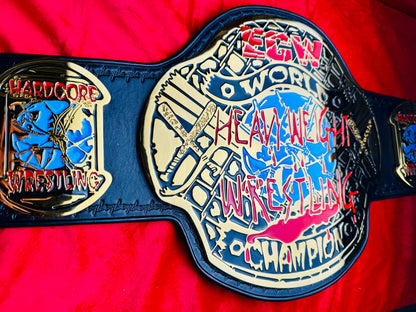ECW World Replica Championship Hand Crafted Real Leather Strap