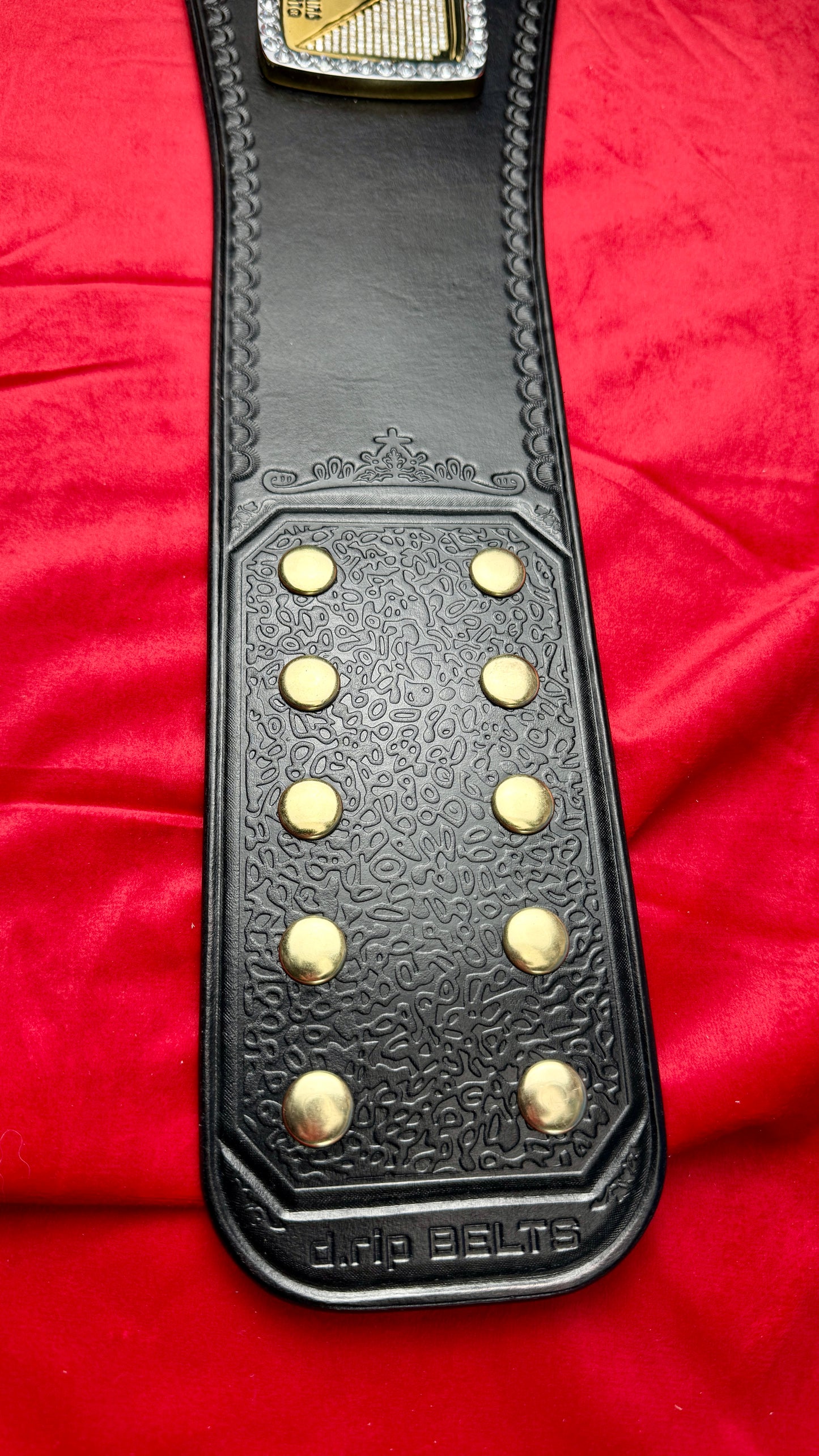 WWE Spinner Championship Hand Crafted Real Leather Strap