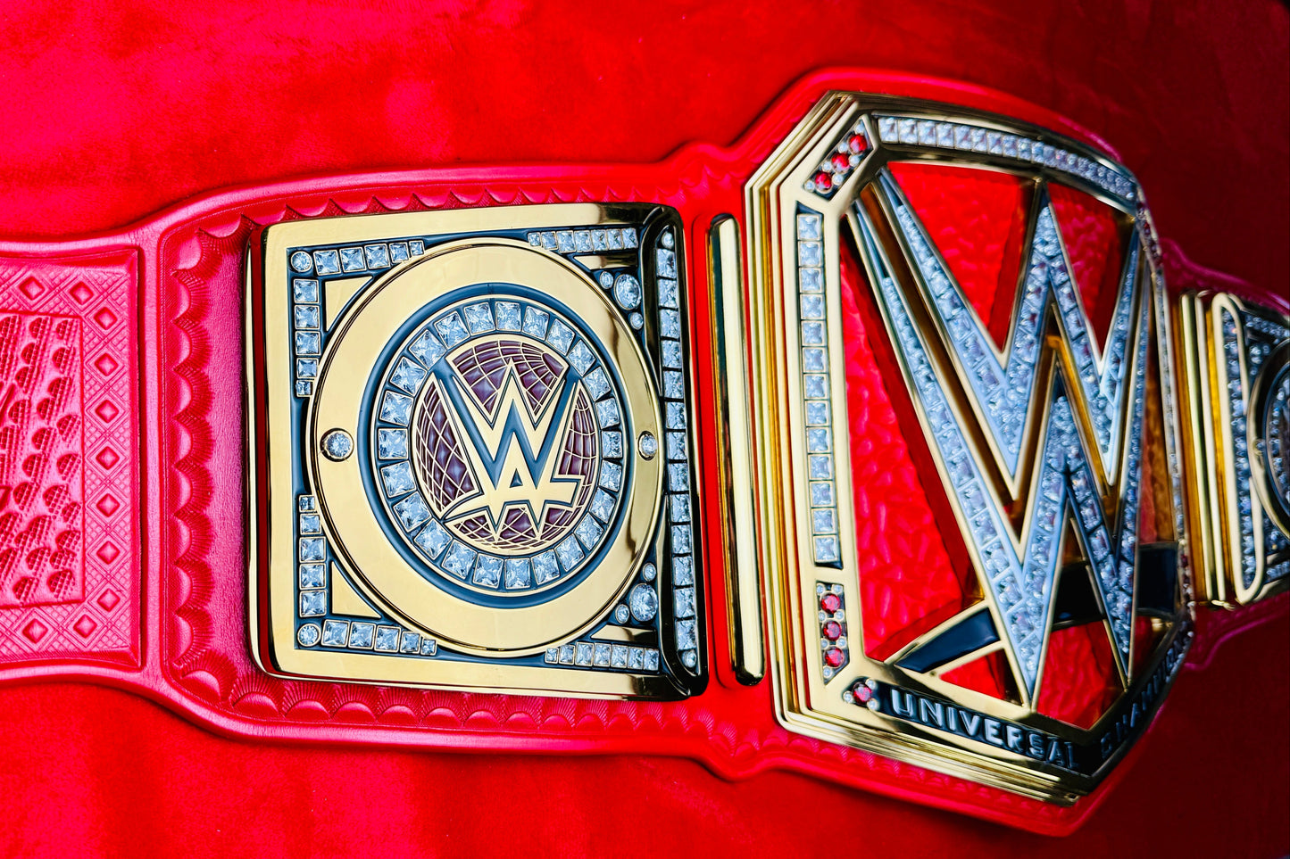 WWE Universal Replica Championship (Red) Hand Crafted Real Leather Strap