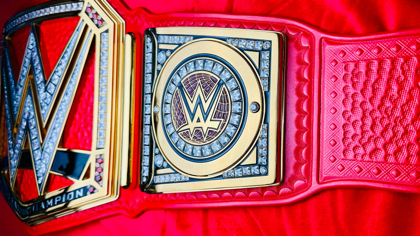 WWE Universal Replica Championship (Red) Hand Crafted Real Leather Strap