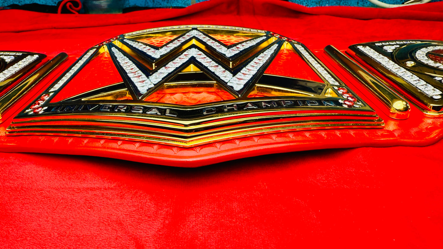 WWE Universal Replica Championship (Red) Hand Crafted Real Leather Strap