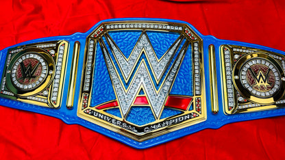 WWE Universal Replica Championship (BLUE) Hand Crafted Real Leather Strap
