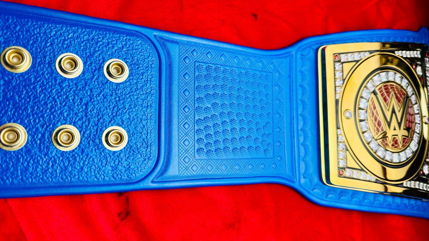 WWE Universal Replica Championship (BLUE) Hand Crafted Real Leather Strap