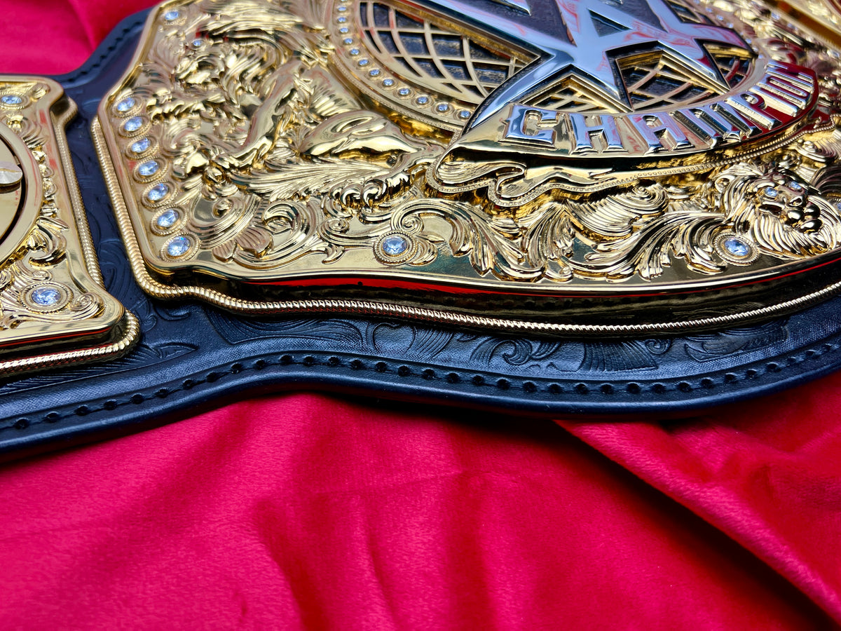 WWE World Heavyweight (Current) Replica Championship Hand Crafted Real Leather Strap