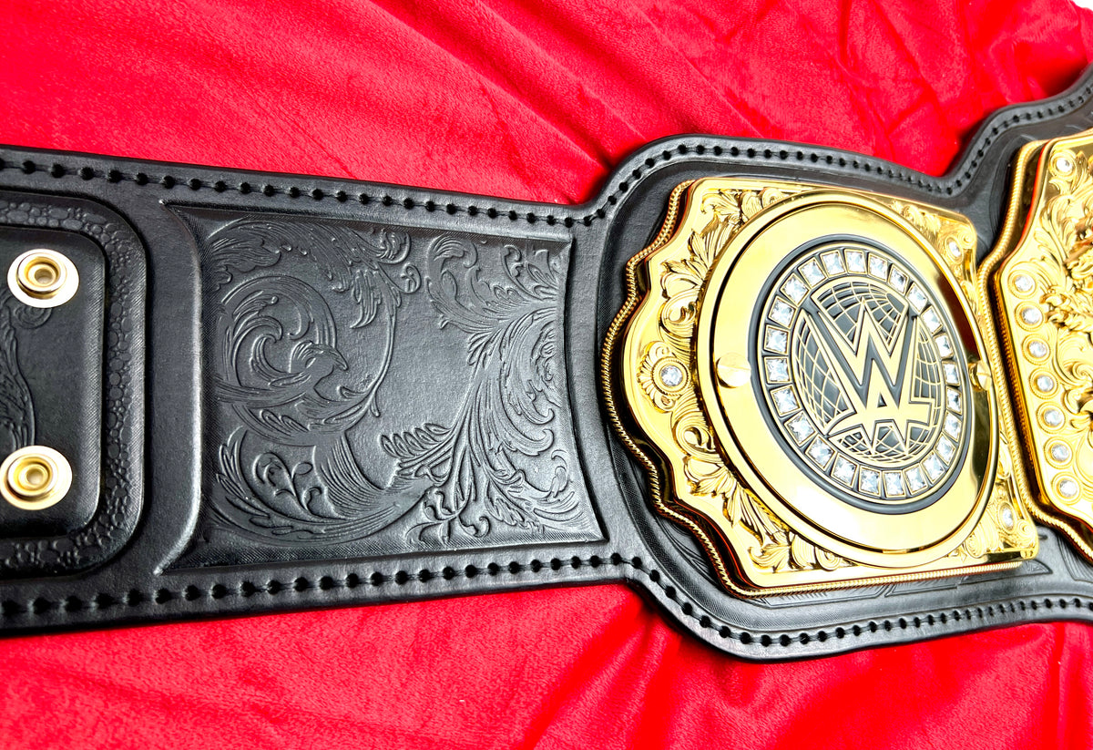 WWE World Heavyweight (Current) Replica Championship Hand Crafted Real Leather Strap