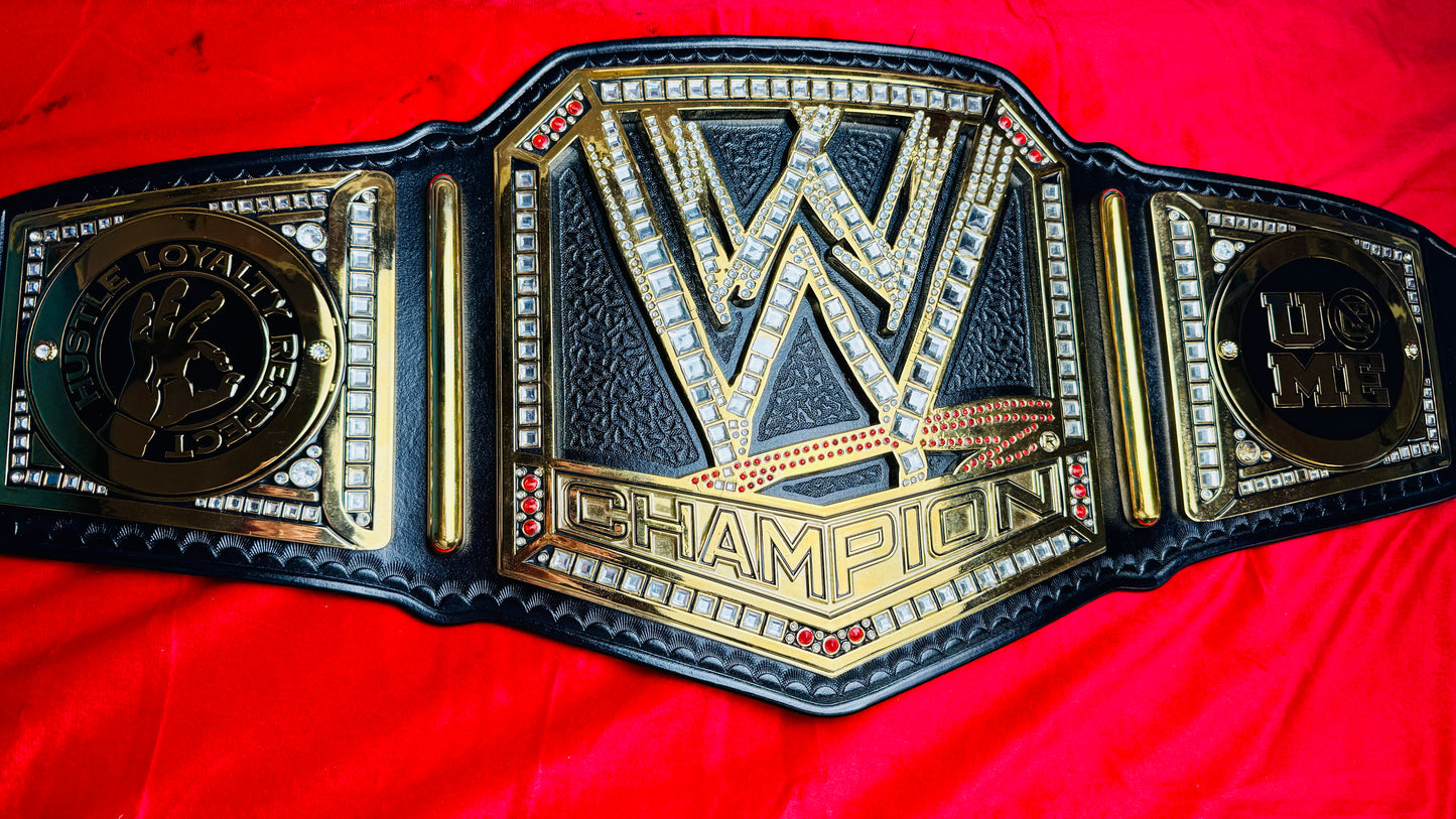 WWE Scratch Logo Replica World Championship Hand Crafted Leather Strap