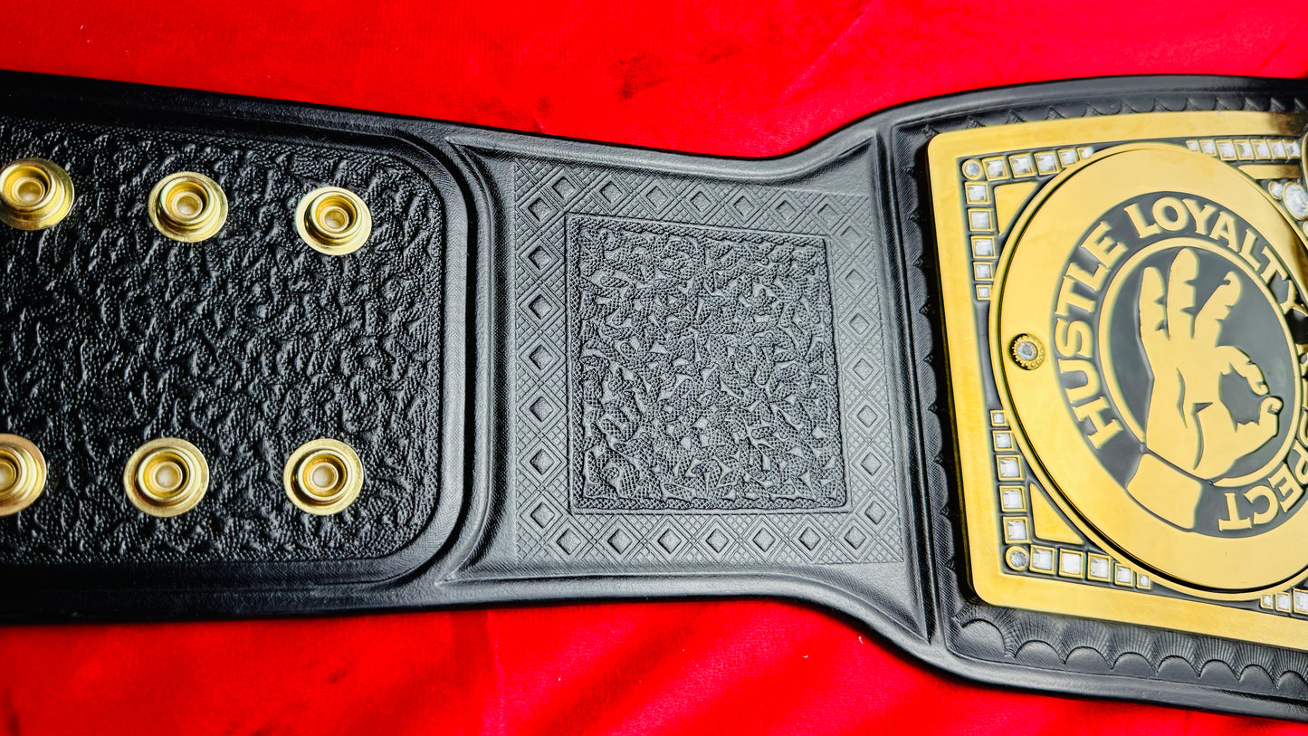 WWE Scratch Logo Replica World Championship Hand Crafted Leather Strap