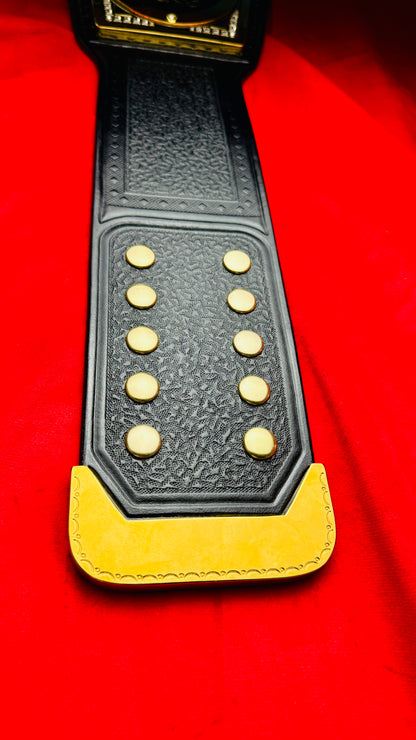 WWE Scratch Logo Replica World Championship Hand Crafted Leather Strap