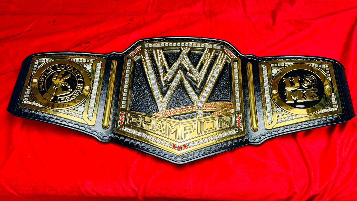 WWE Scratch Logo Replica World Championship Hand Crafted Leather Strap