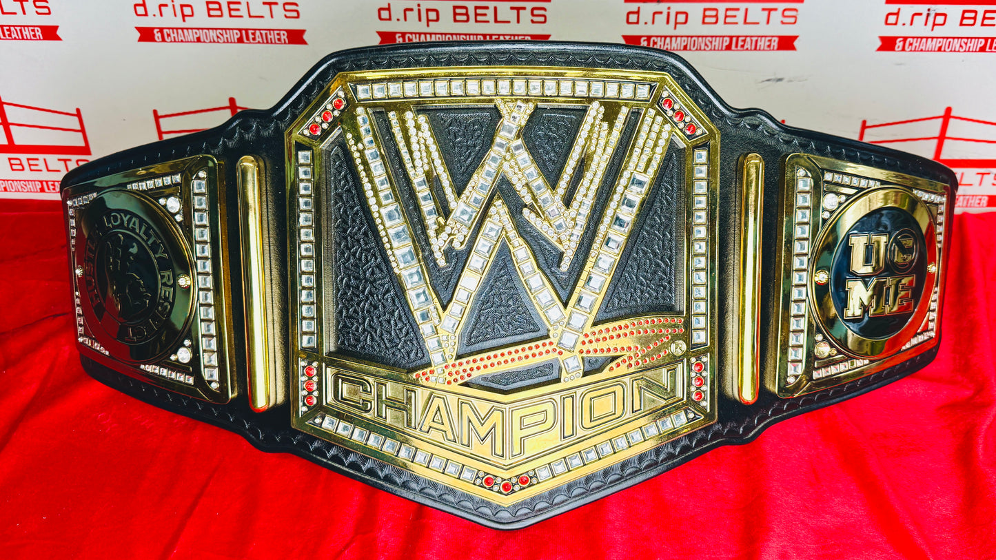 WWE Scratch Logo Replica World Championship Hand Crafted Leather Strap