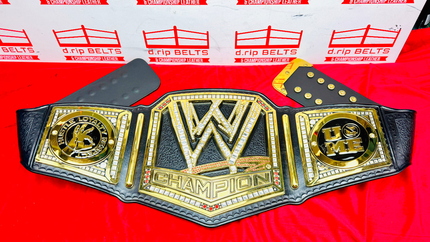 WWE Scratch Logo Replica World Championship Hand Crafted Leather Strap