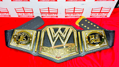 WWE Scratch Logo Replica World Championship Hand Crafted Leather Strap