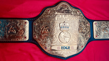WWE Big Gold Replica Championship Hand Crafted Real Leather Strap