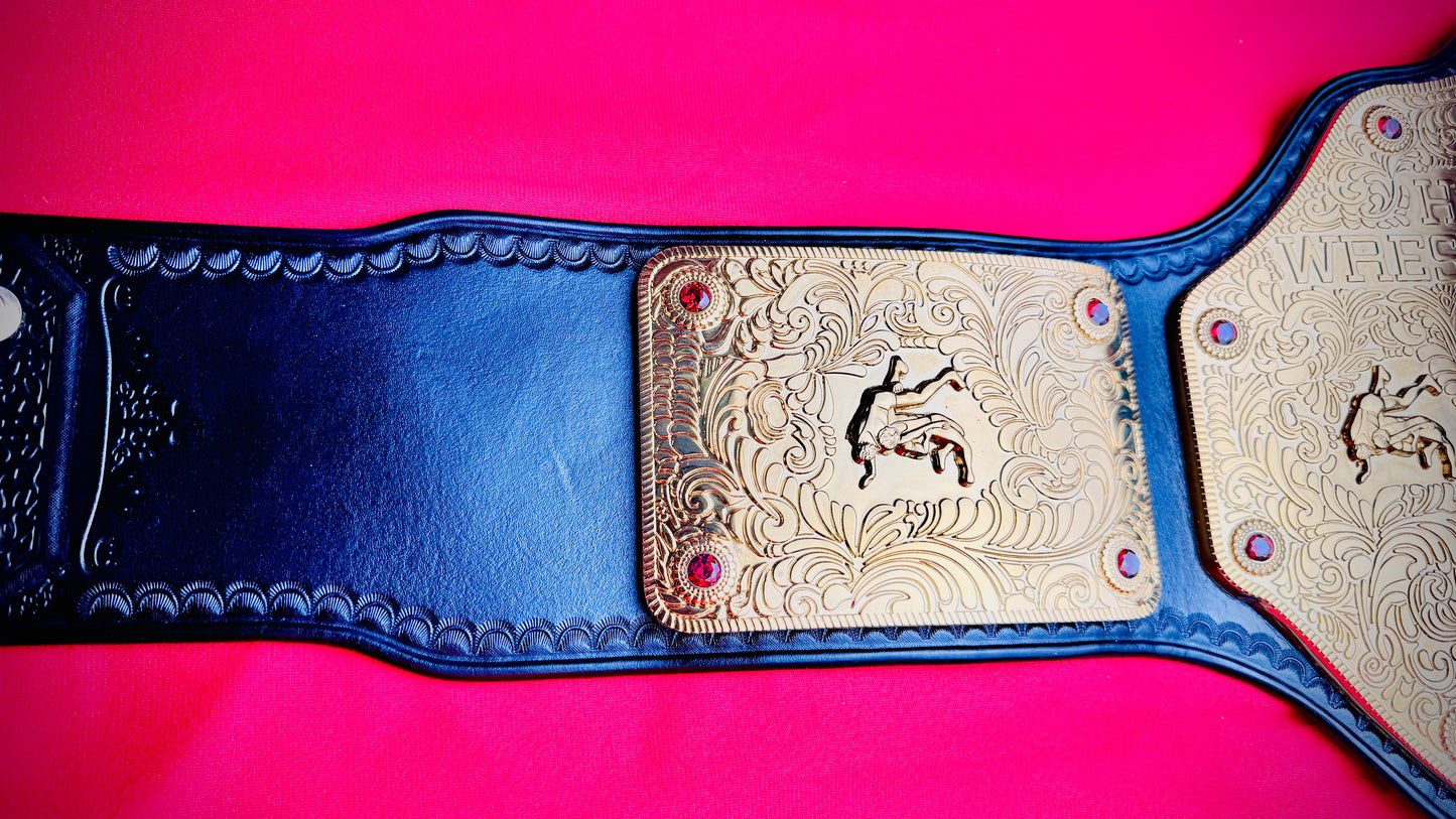 WWE Big Gold Replica Championship Hand Crafted Real Leather Strap