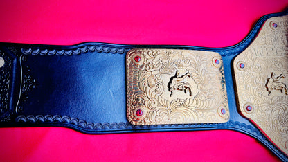 WWE Big Gold Replica Championship Hand Crafted Real Leather Strap