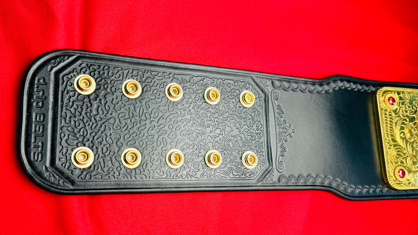 WWE Big Gold Replica Championship Hand Crafted Real Leather Strap