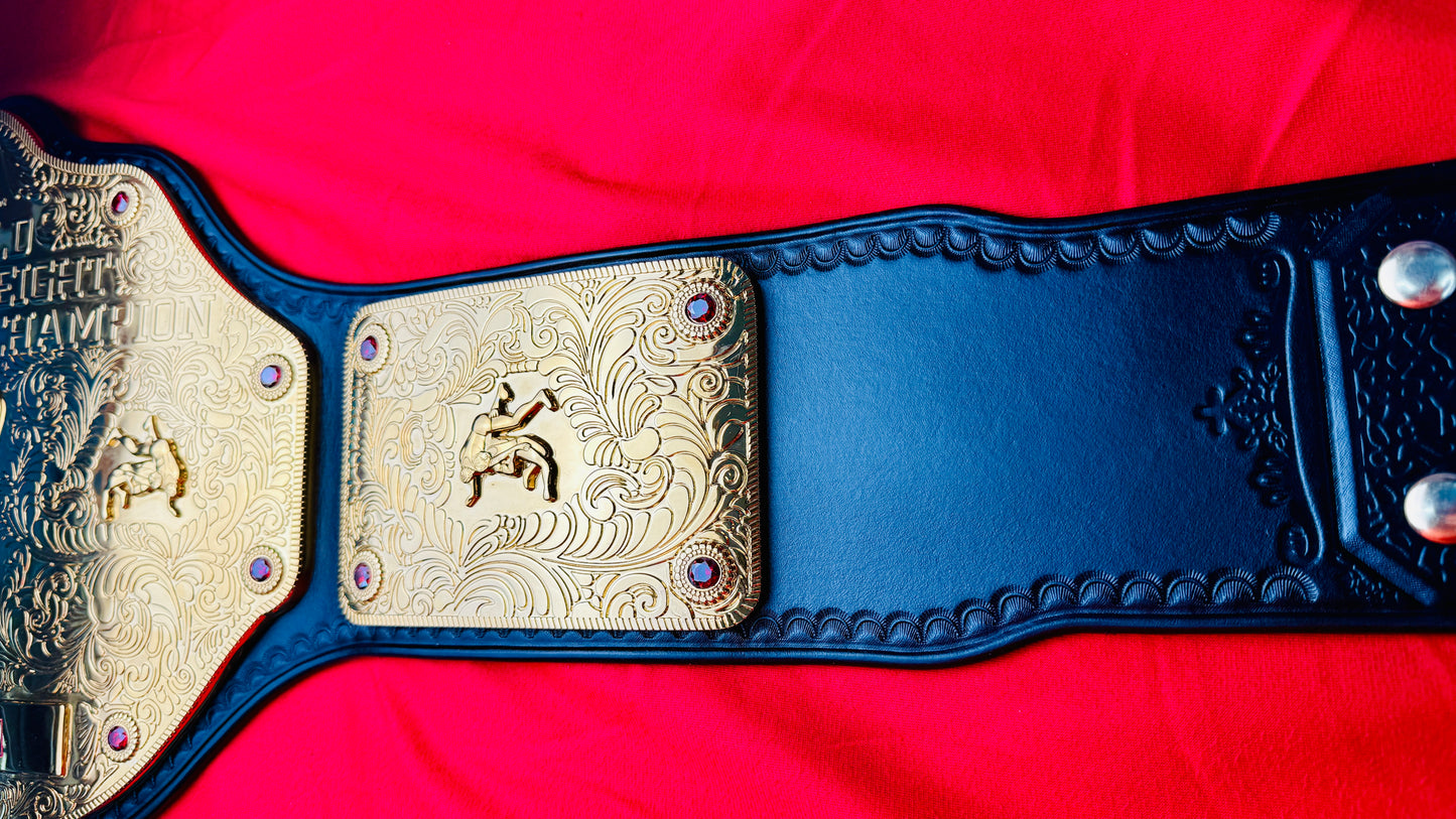 WWE Big Gold Replica Championship Hand Crafted Real Leather Strap