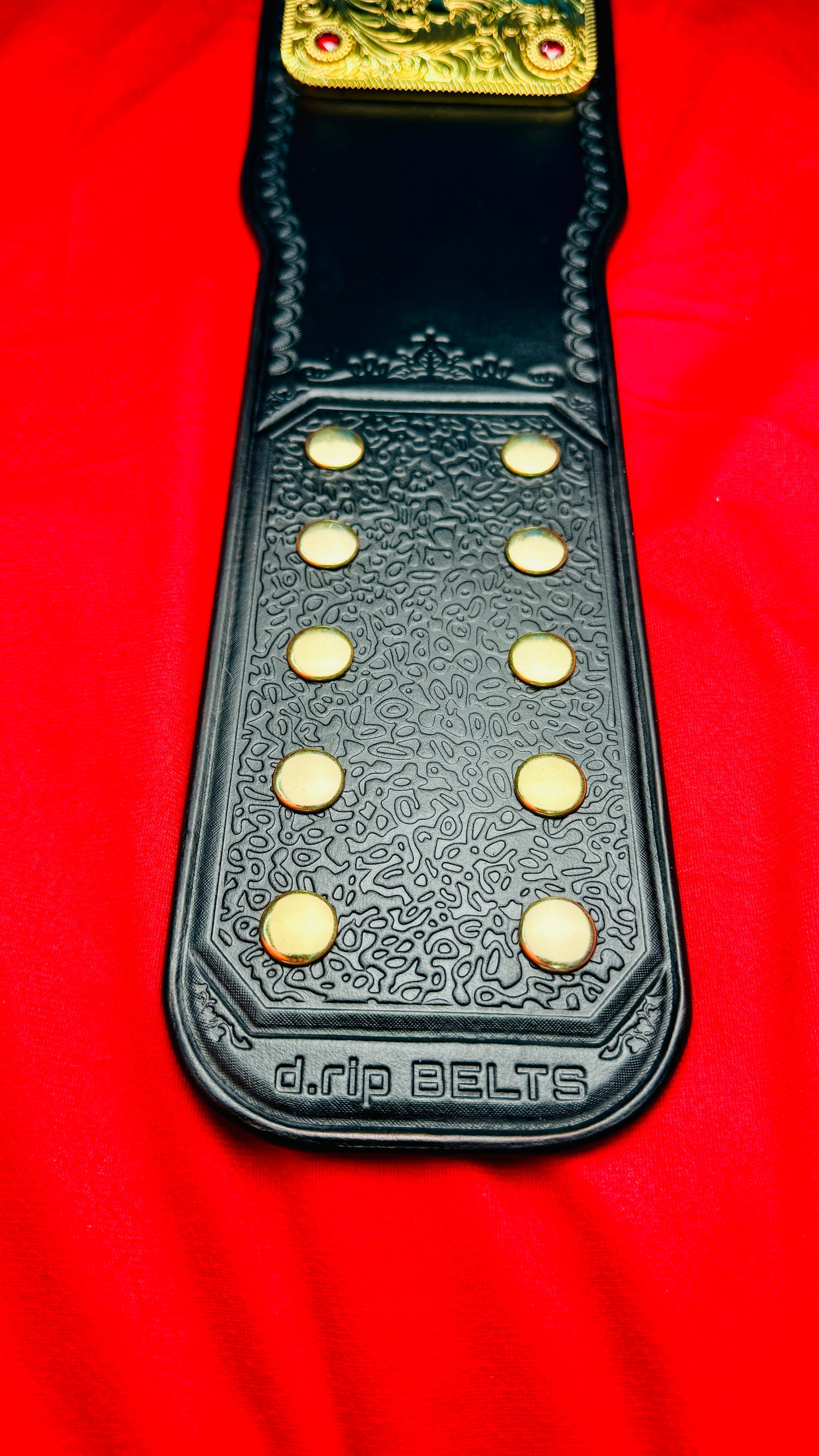 WWE Big Gold Replica Championship Hand Crafted Real Leather Strap