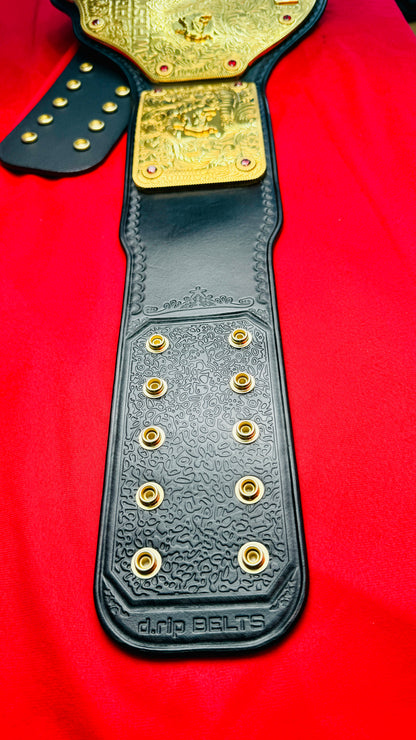 WWE Big Gold Replica Championship Hand Crafted Real Leather Strap