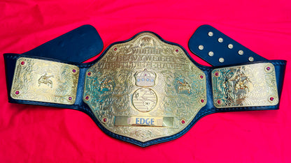 WWE Big Gold Replica Championship Hand Crafted Real Leather Strap