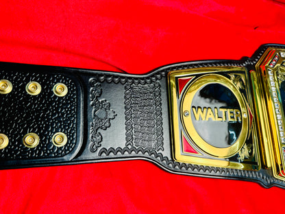 WWE NXT UK MEN's Replica Championship Hand Crafted Real Leather Strap