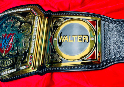 WWE NXT UK MEN's Replica Championship Hand Crafted Real Leather Strap