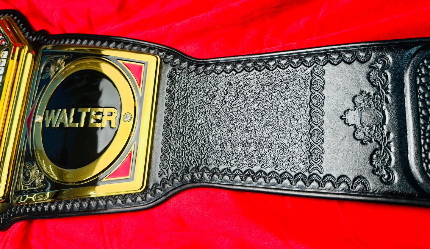 WWE NXT UK MEN's Replica Championship Hand Crafted Real Leather Strap