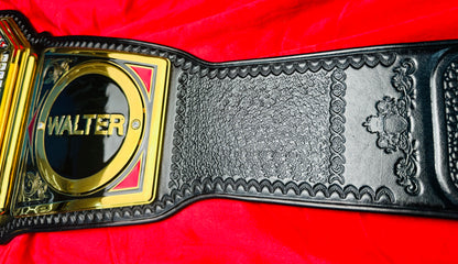 WWE NXT UK MEN's Replica Championship Hand Crafted Real Leather Strap