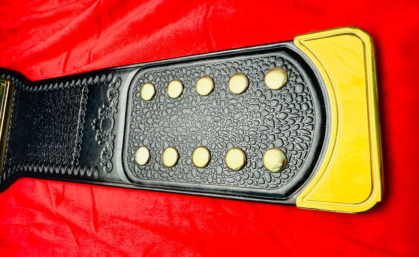 WWE NXT UK MEN's Replica Championship Hand Crafted Real Leather Strap