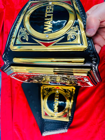 WWE NXT UK MEN's Replica Championship Hand Crafted Real Leather Strap