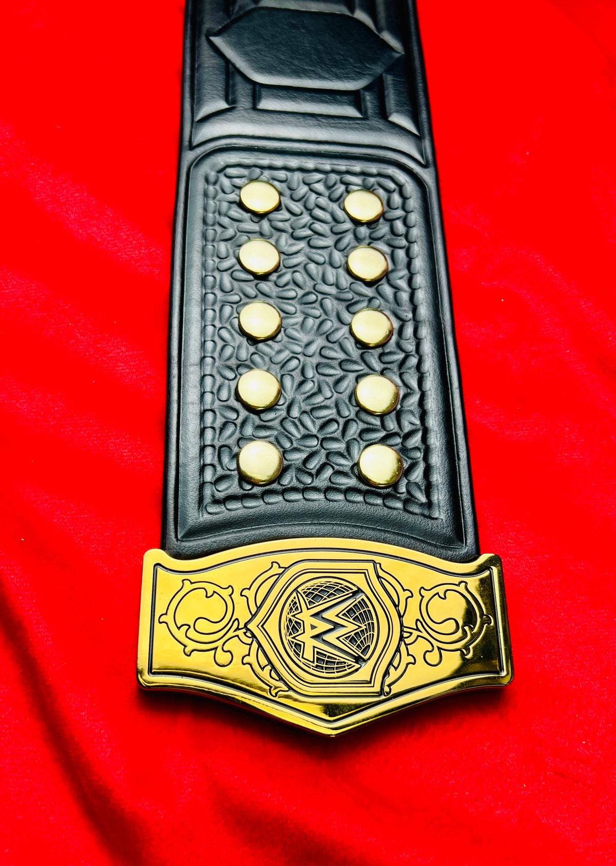 WWE SmackDown Tag Team Replica Championship Hand Crafted Real Leather Strap
