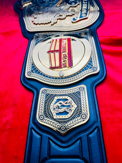 WWE SmackDown Tag Team Replica Championship Hand Crafted Real Leather Strap