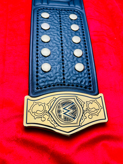 WWE SmackDown Tag Team Replica Championship Hand Crafted Real Leather Strap