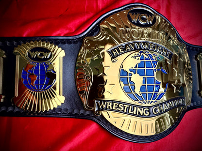 WCW World 91-94 Replica Championship Hand Crafted Real Leather Strap