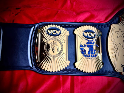 WCW World 91-94 Replica Championship Hand Crafted Real Leather Strap